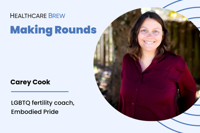 A woman with brown hair smiles