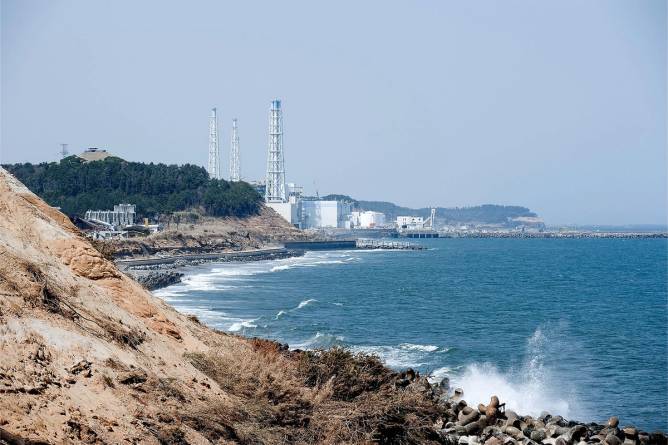Photo of the Fukushima power plant