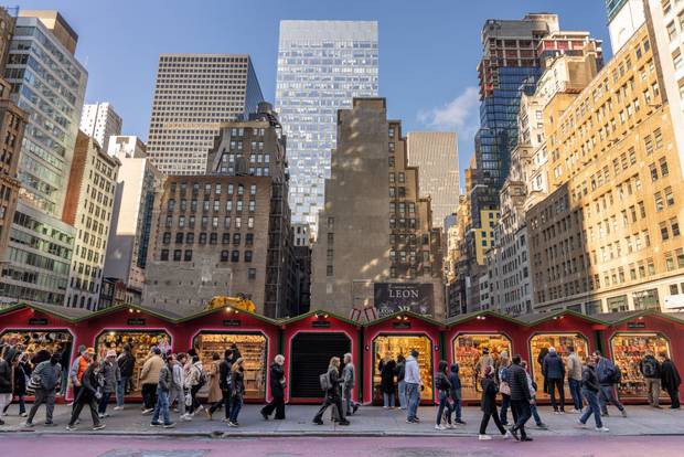 Christmas market in New York City