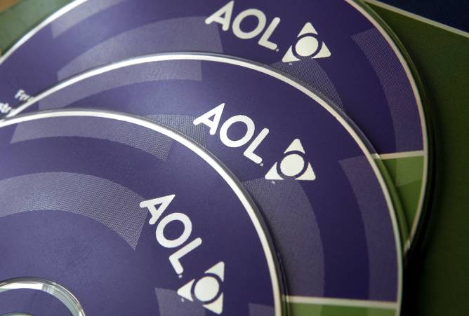AOL compact discs.