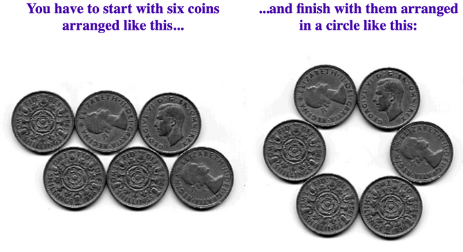 A 6-coin puzzle 