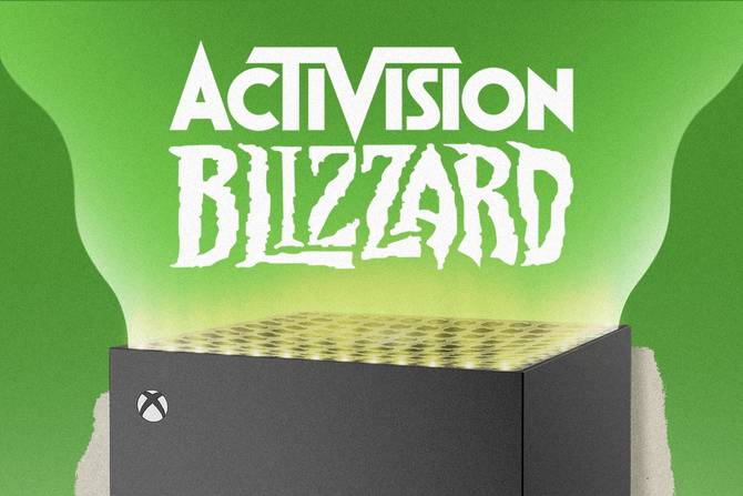 Activision Blizzard logo above Xbox