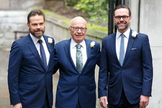 Lachlan, Rupert, and James Murdoch