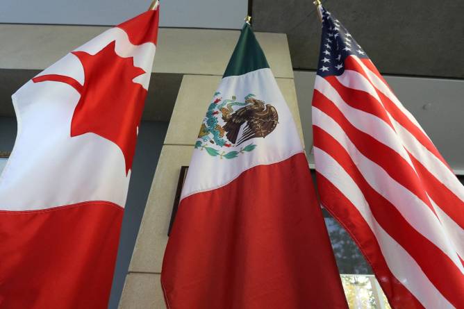 US, Canada, Mexico flags