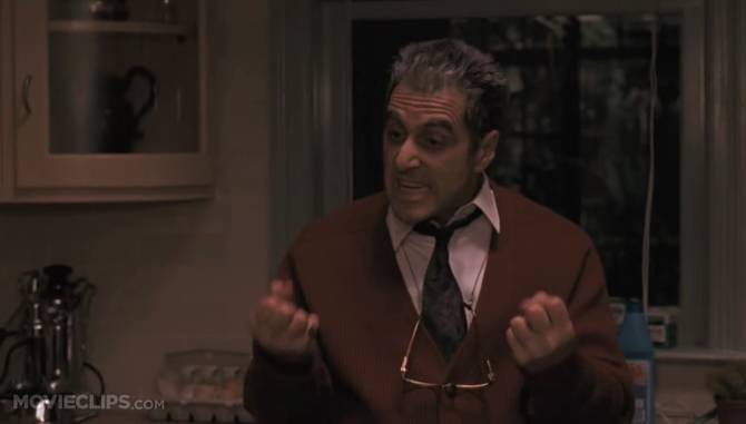 A still image from The Godfather: Part III