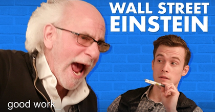 Peter Tuchman, the "Wall Street Einstein" yelling at Dan Toomey in Morning Brew's good work series