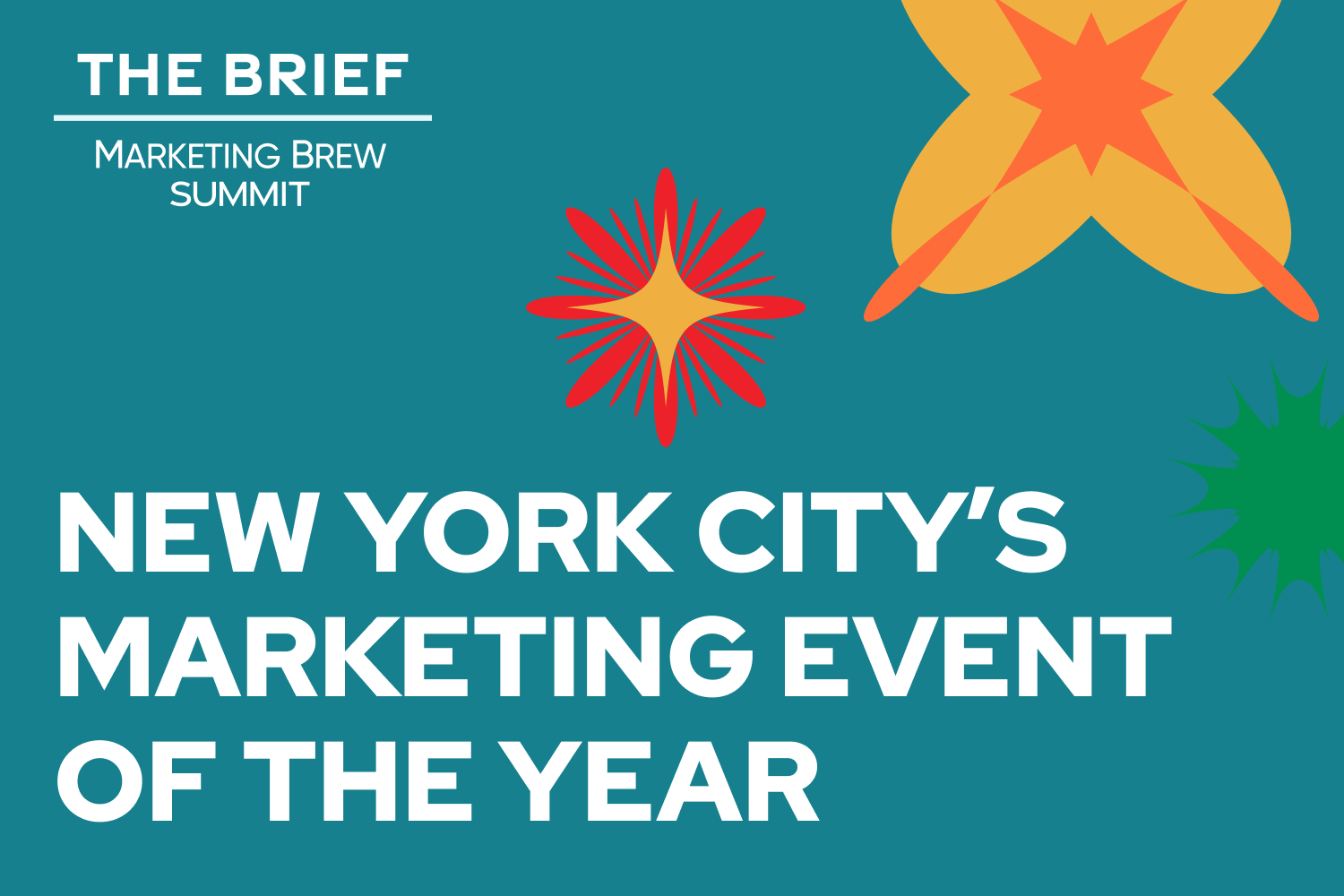 The Brief logo and "New York City's Marketing Event of the Year" text at the bottom