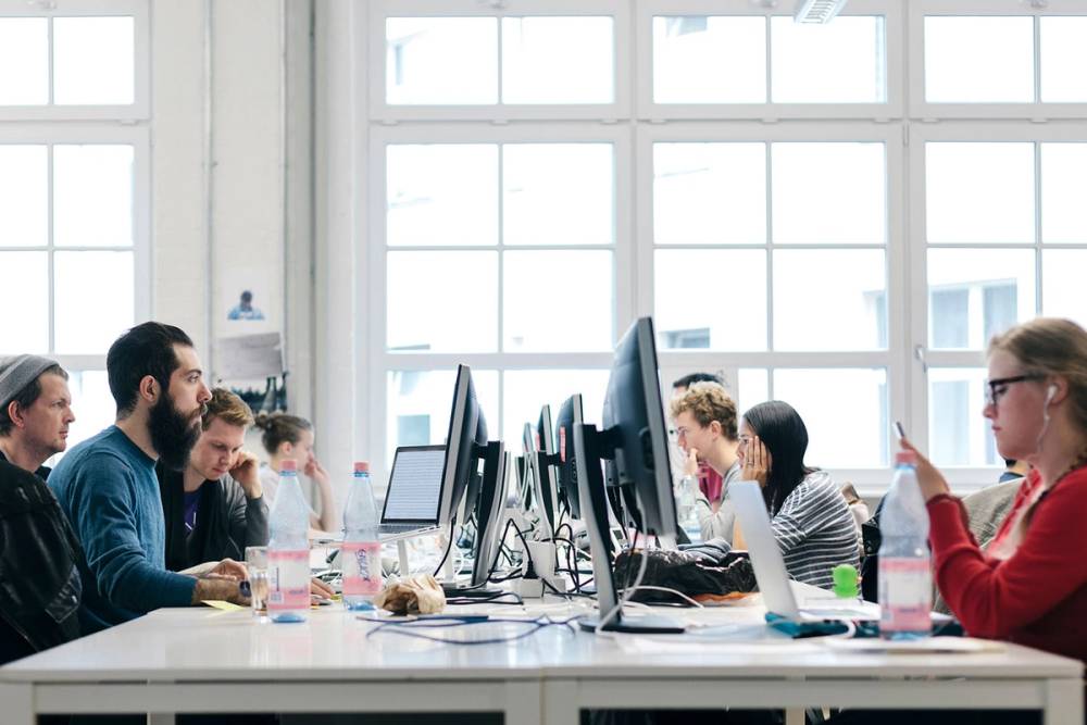 Workers in an office