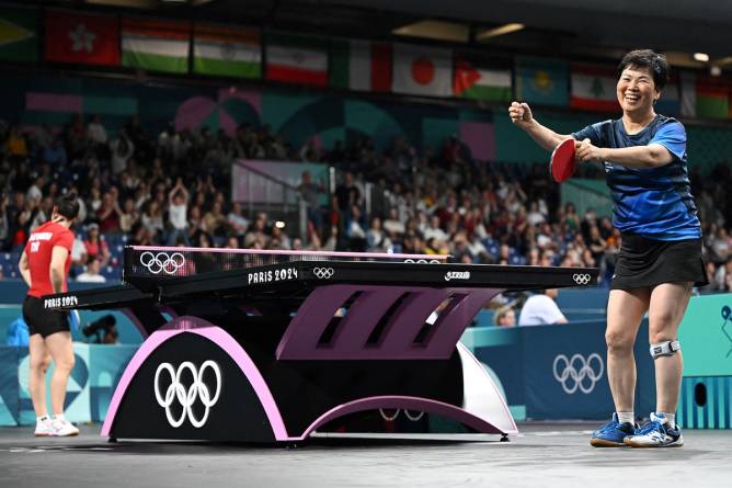 Ni Xia Lian, a 61-year-old Olympic table tennis player