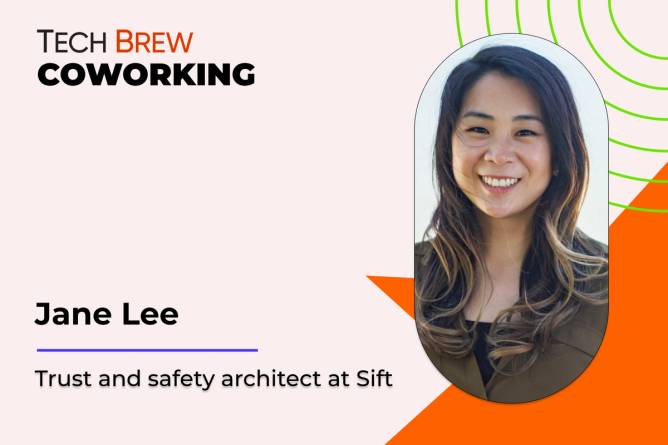 Graphic featuring a headshot of Sift's Jane Lee.