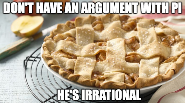 Joke about the irrationality of pi