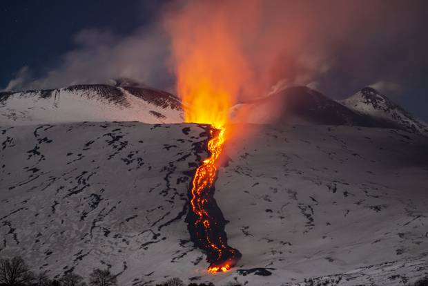 Mount Etna lava