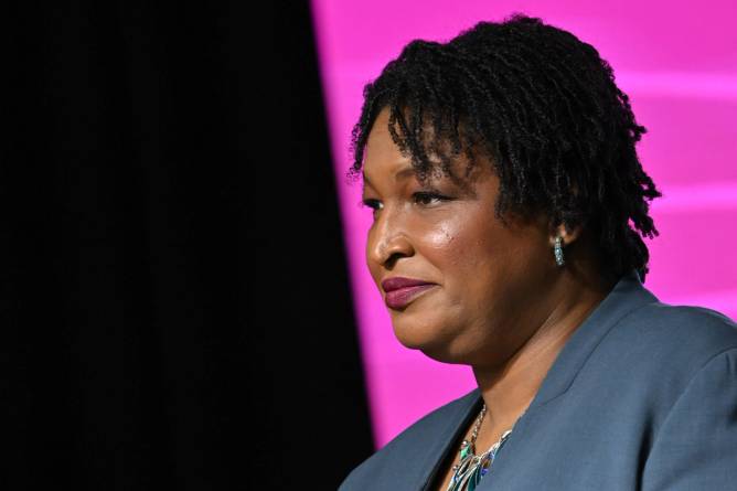 A photo of Stacey Abrams