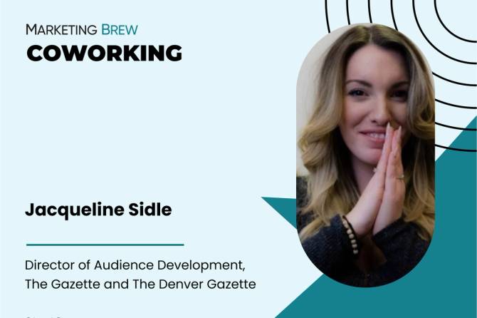 Jacqueline Sidle in Marketing Brew's Coworking series