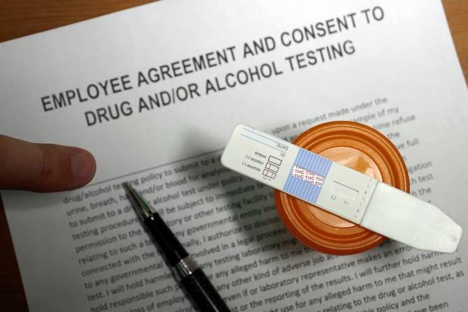 Employment drug test