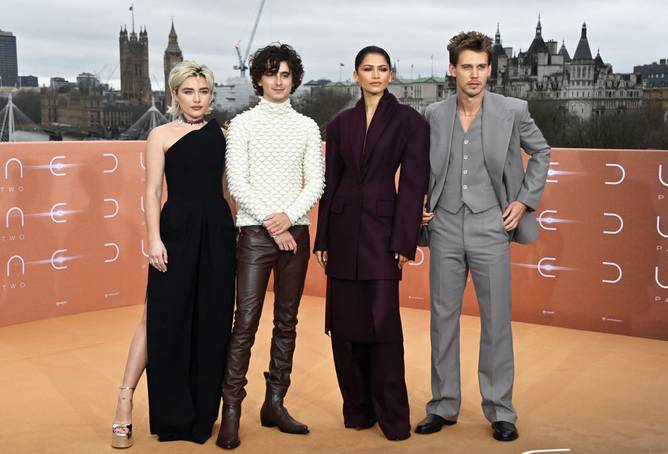 Florence Pugh, Timothee Chalamet, Zendaya, and Austin Butler