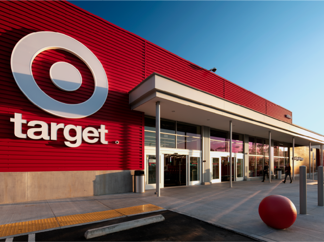 Exterior of a Target store.