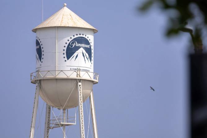 Paramount water tower