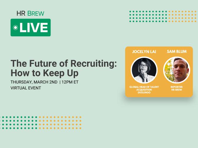 A fireside chat event promo