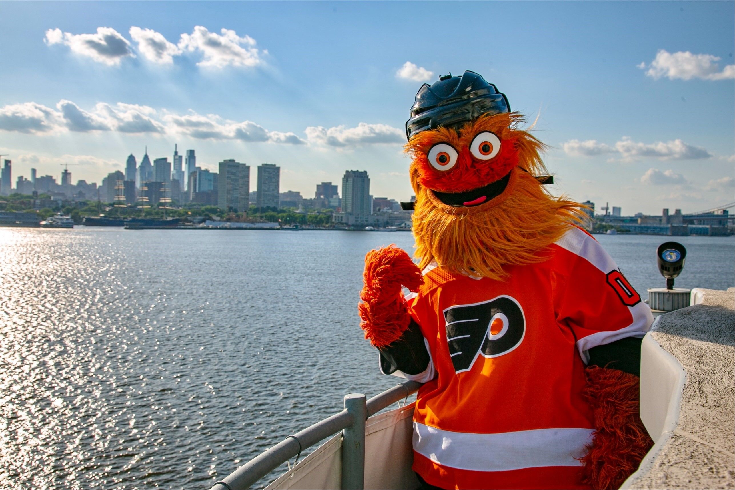 Philadelphia Flyers mascot Gritty celebrates his fifth birthday