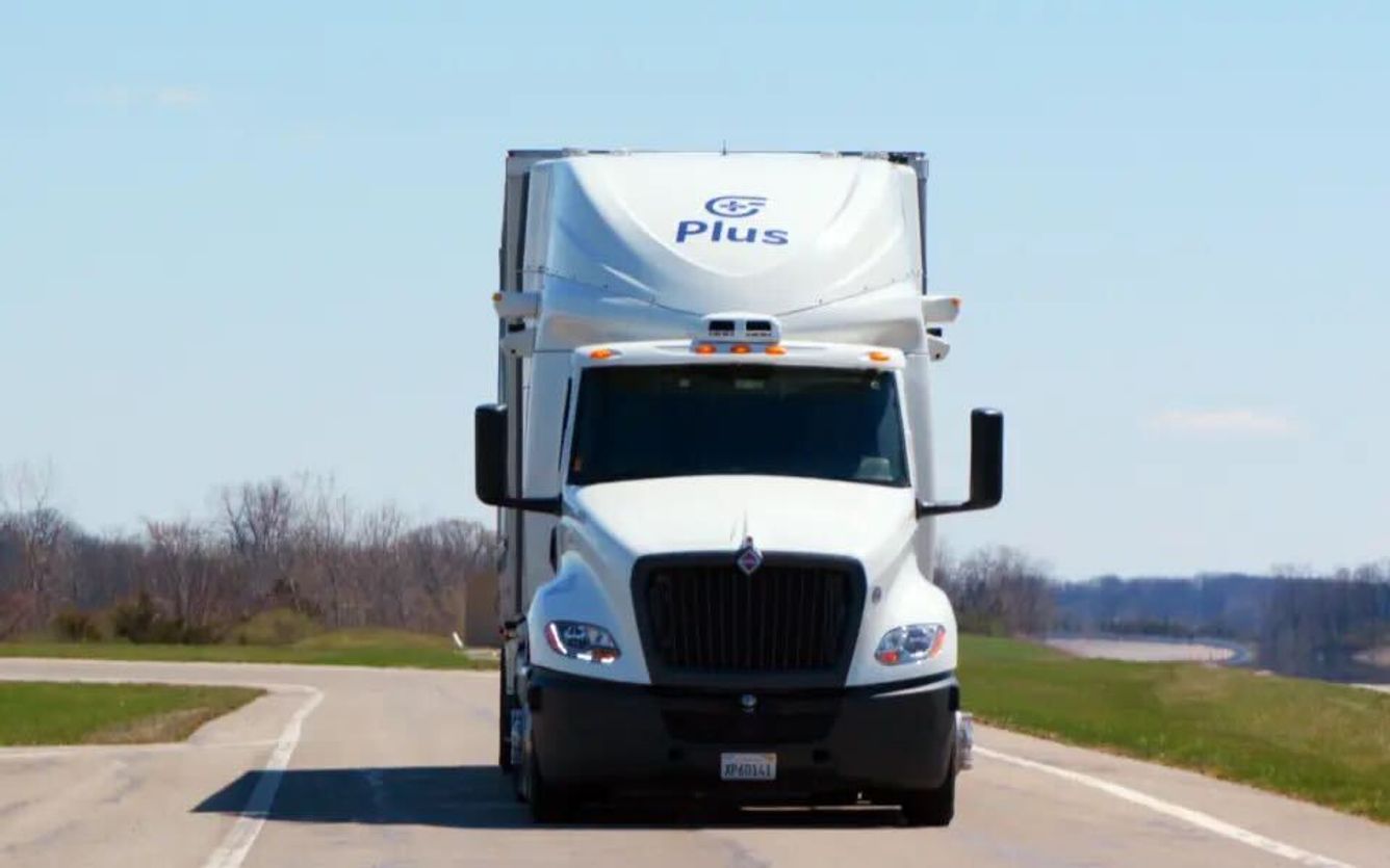 A Plus AI autonomous truck.