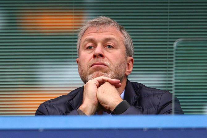 Chelsea owner Roman Abramovich is seen on the stand during the Barclays Premier League match between Chelsea and Sunderland