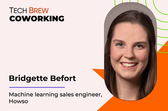 Graphic featuring a headshot of Howso’s Bridgette Befort.