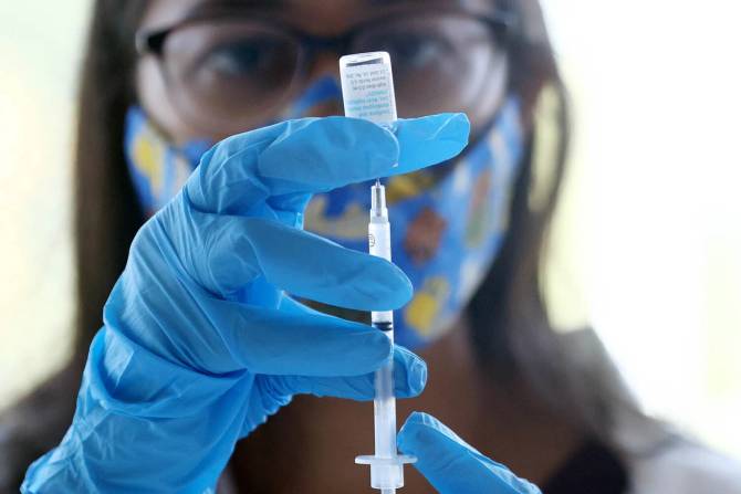 Pharmacist prepares the monkeypox vaccine