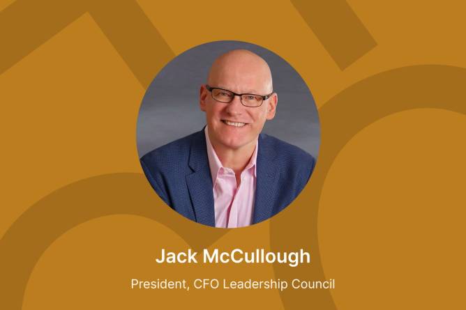 Jack McCullough CFO leadership council