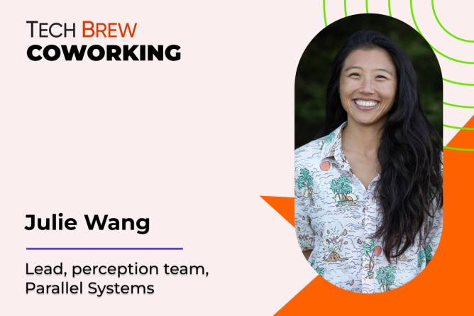 Graphic featuring a headshot of Parallel Systems’s Julie Wang.