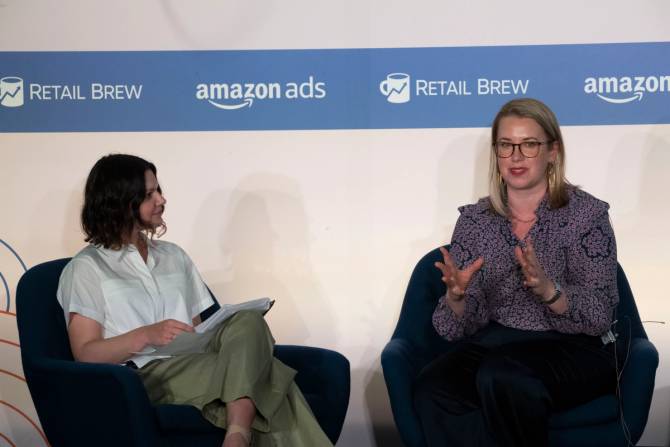 Claire Tassin, managing director of retail and e-commerce analysis at Morning Consult, at Retail Brew's The Checkout