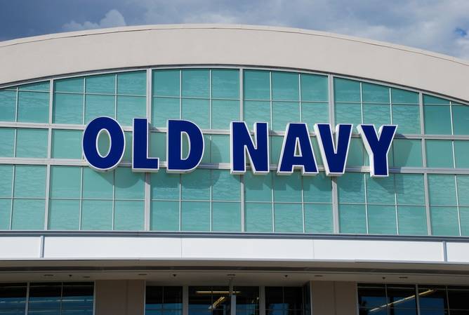 The outside of an Old Navy store in a strip mall