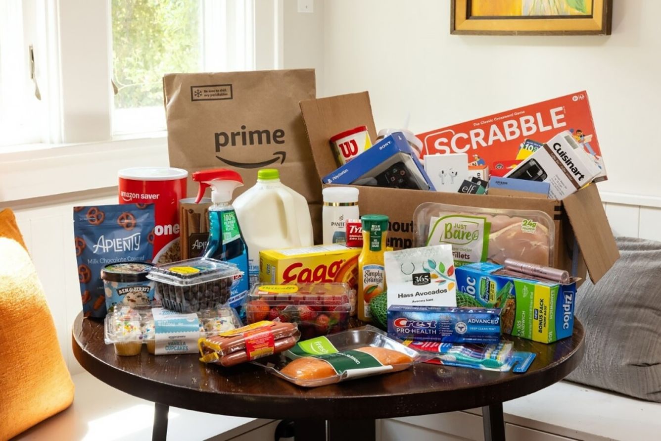 Perishable groceries and home goods from Amazon