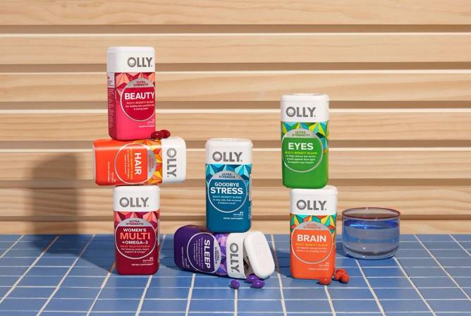 OLLY vitamin bottles