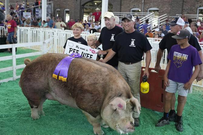 2022 Iowa State Fair Big Boar Contest Winner