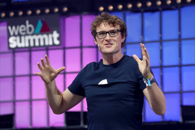 Paddy Cosgrave speaking