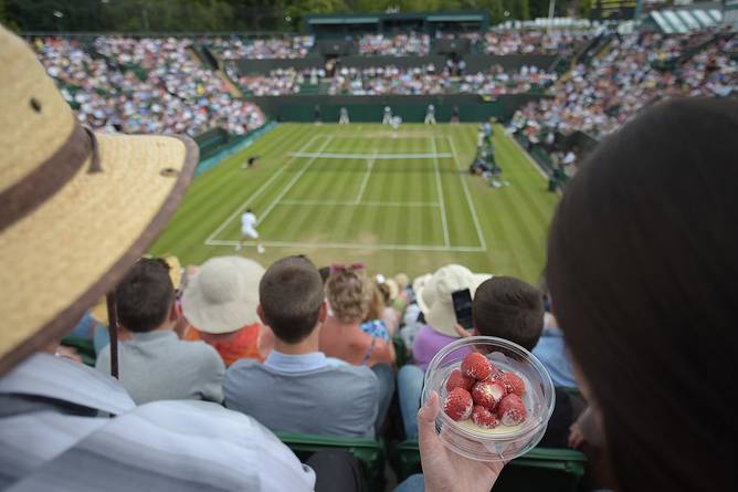 Strawberries and cream at Wimbledon