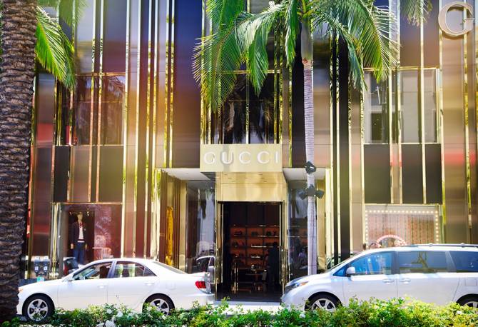 Gucci store on Rodeo Drive