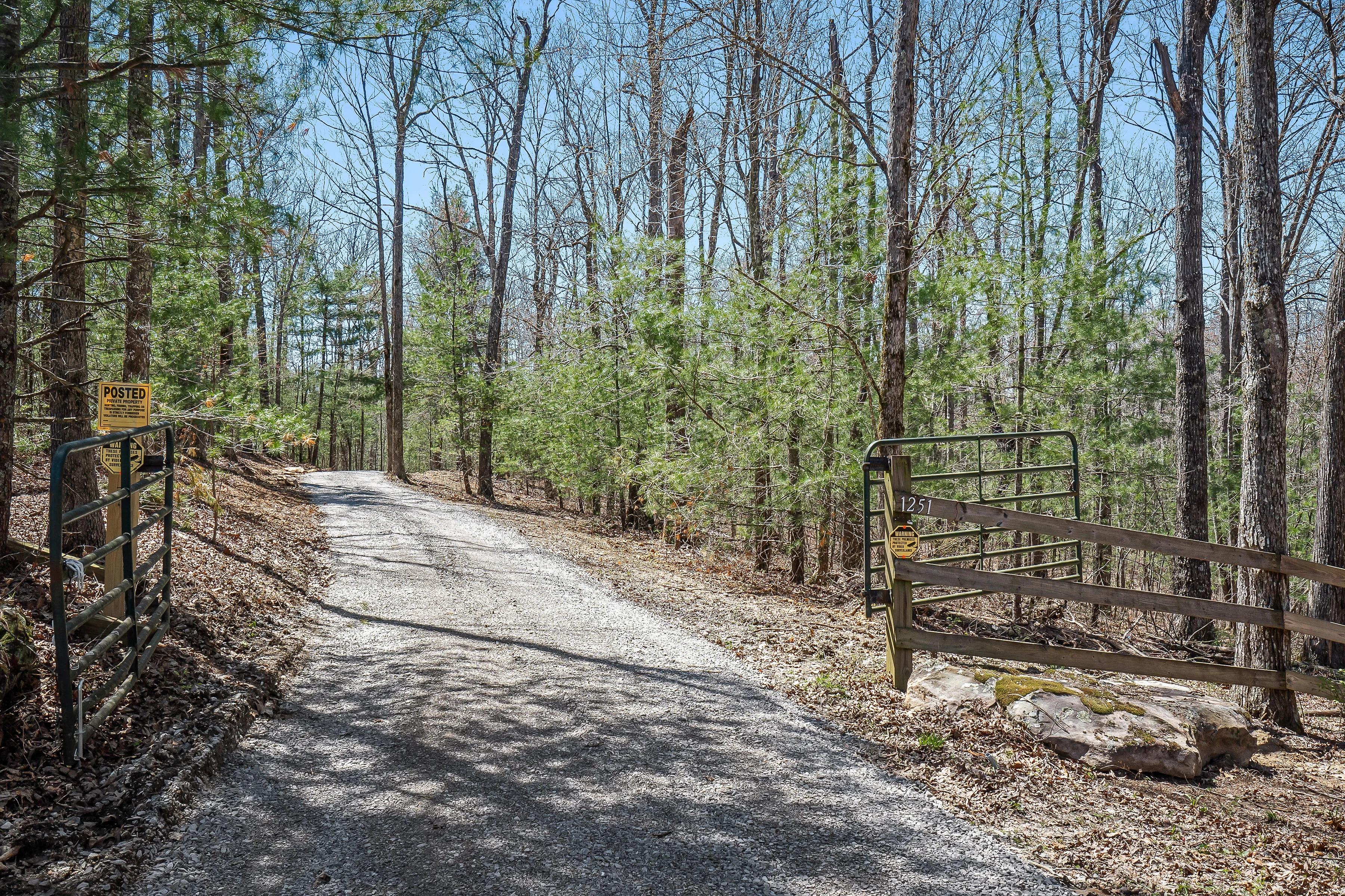 Driveway leading to home
