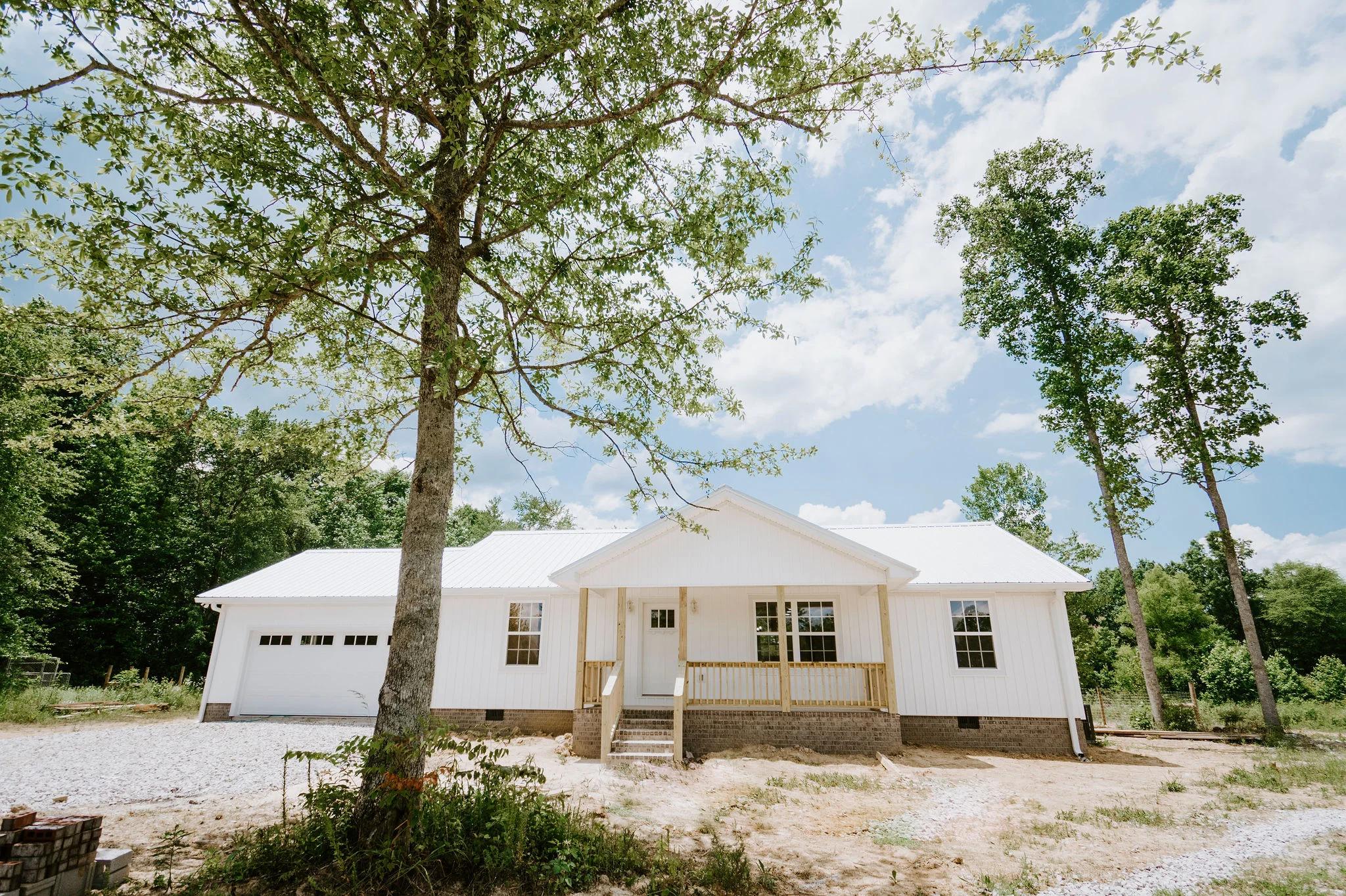 Outside of a white home