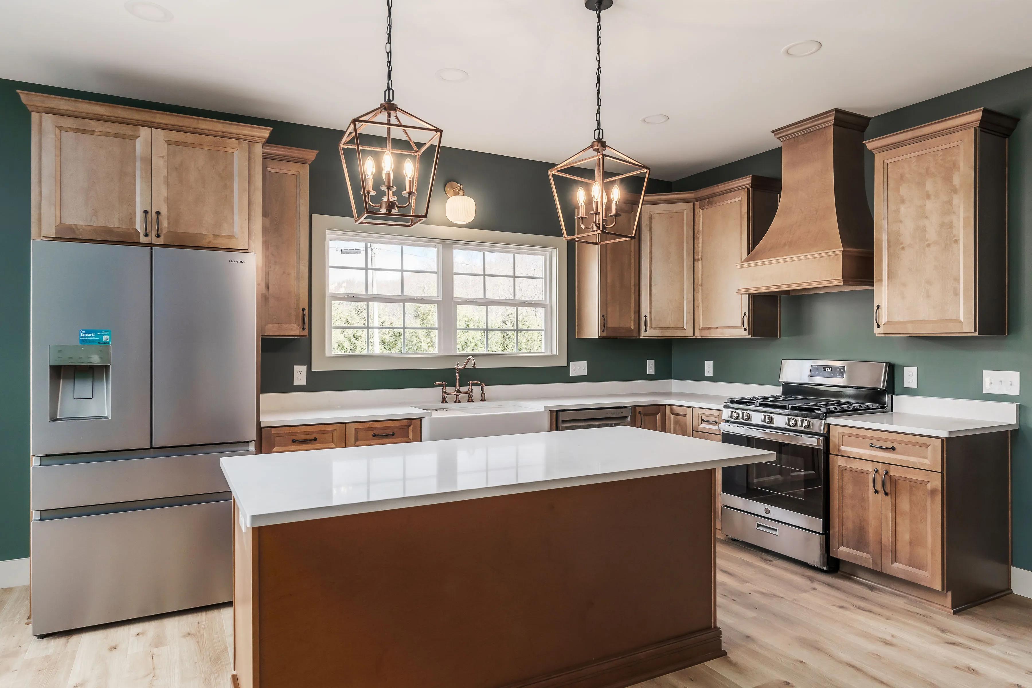 Custom made home's kitchen