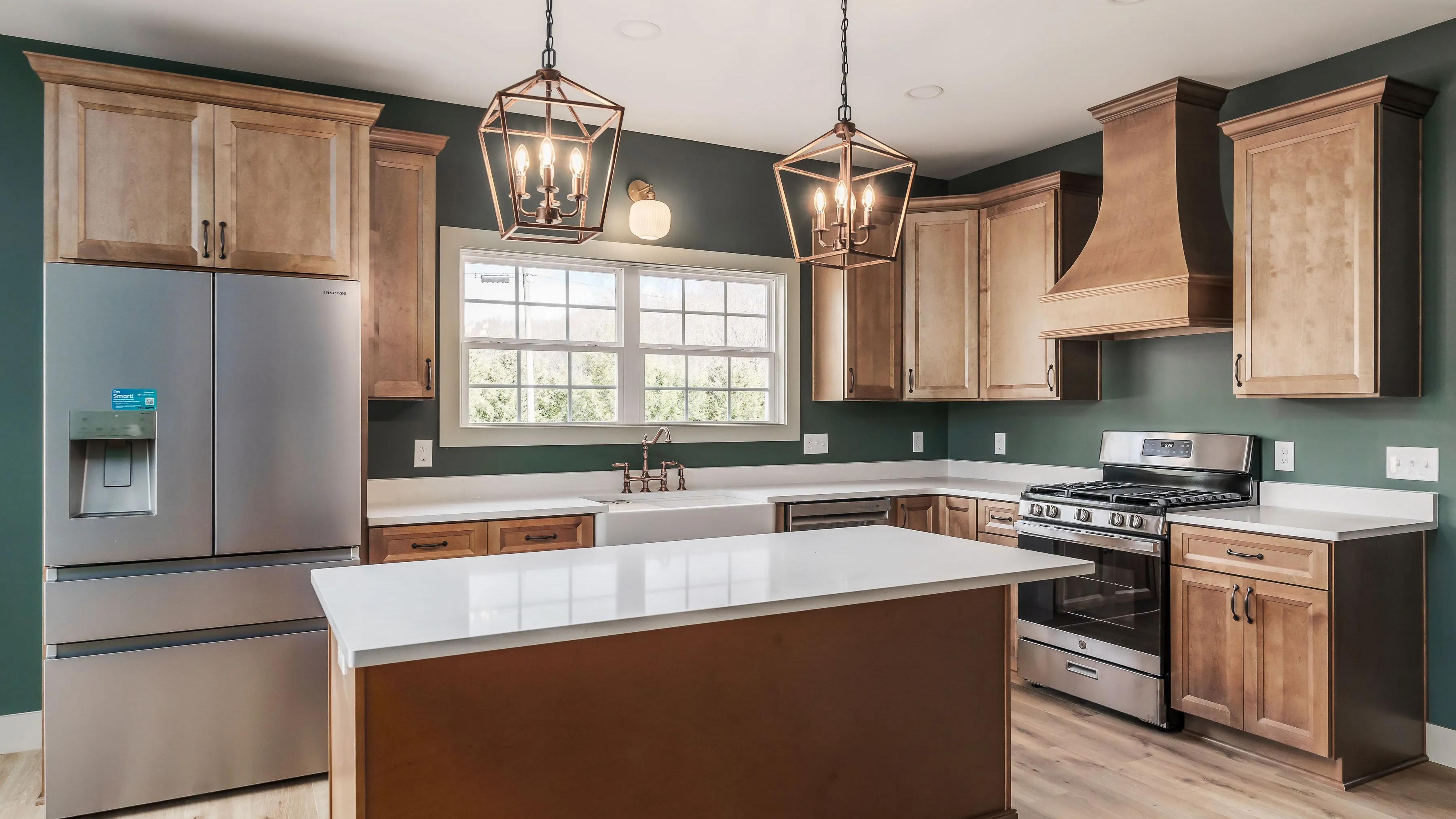 Custom made home's kitchen