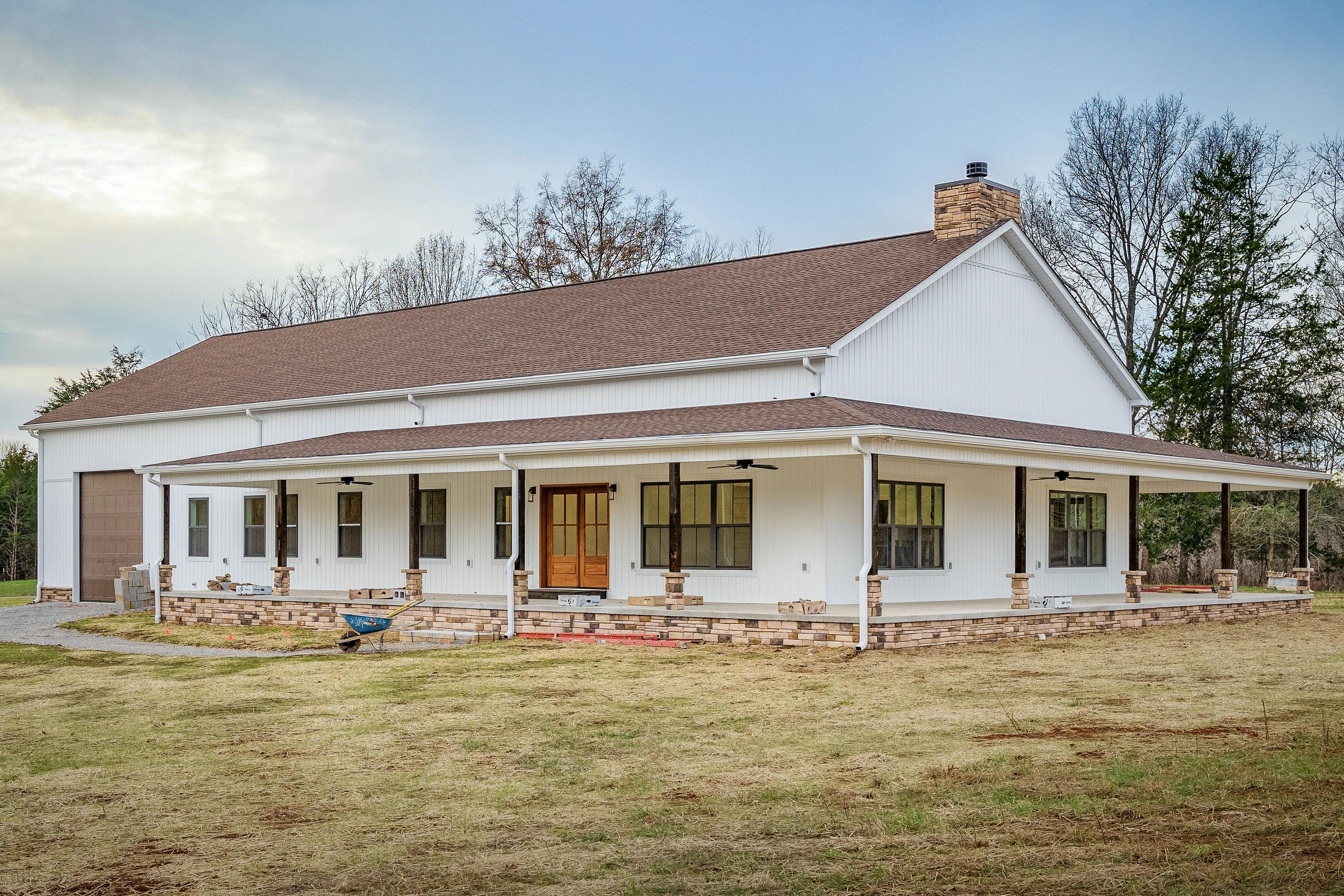 Custom barndominium style home