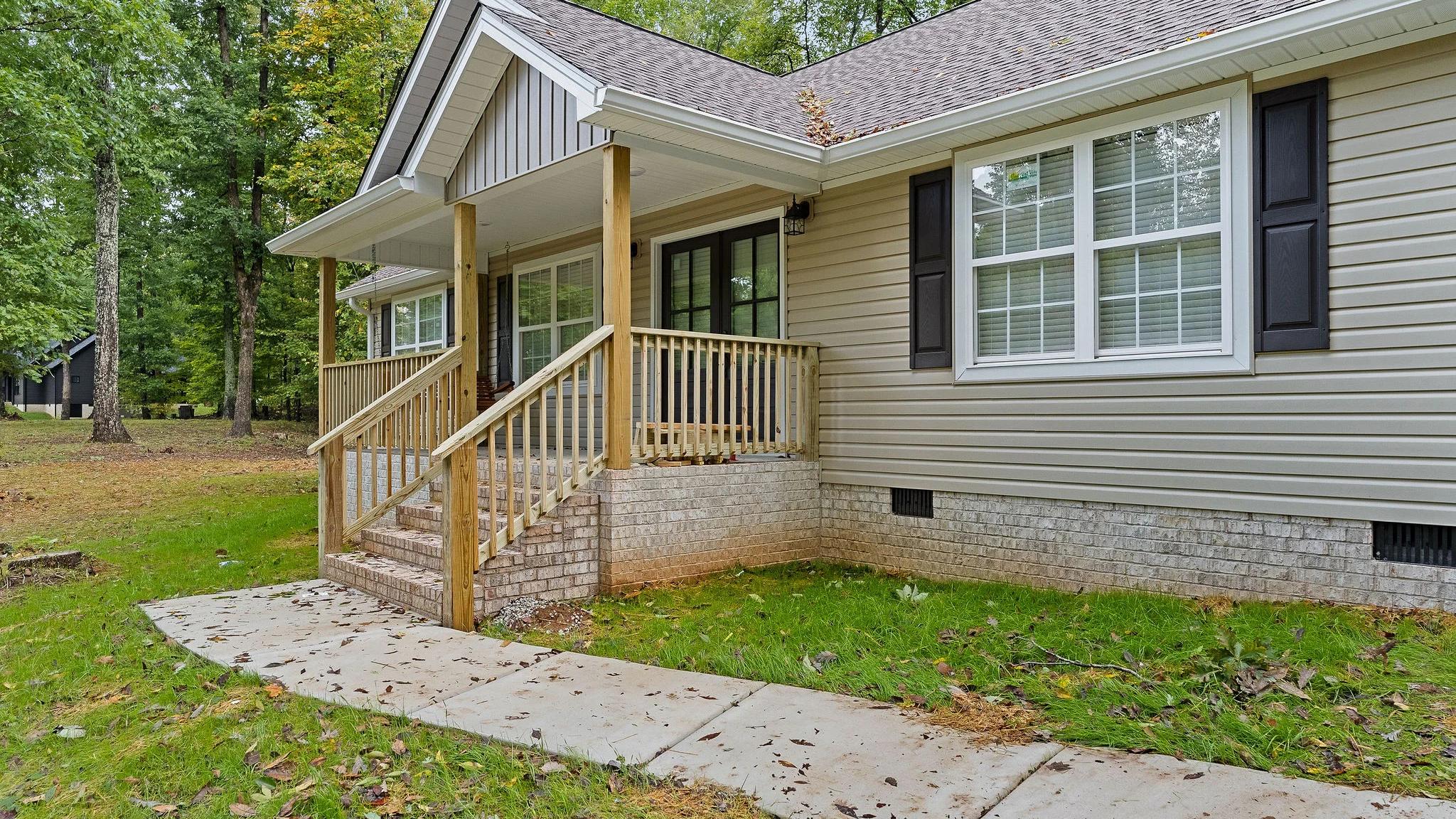 Up front view of home