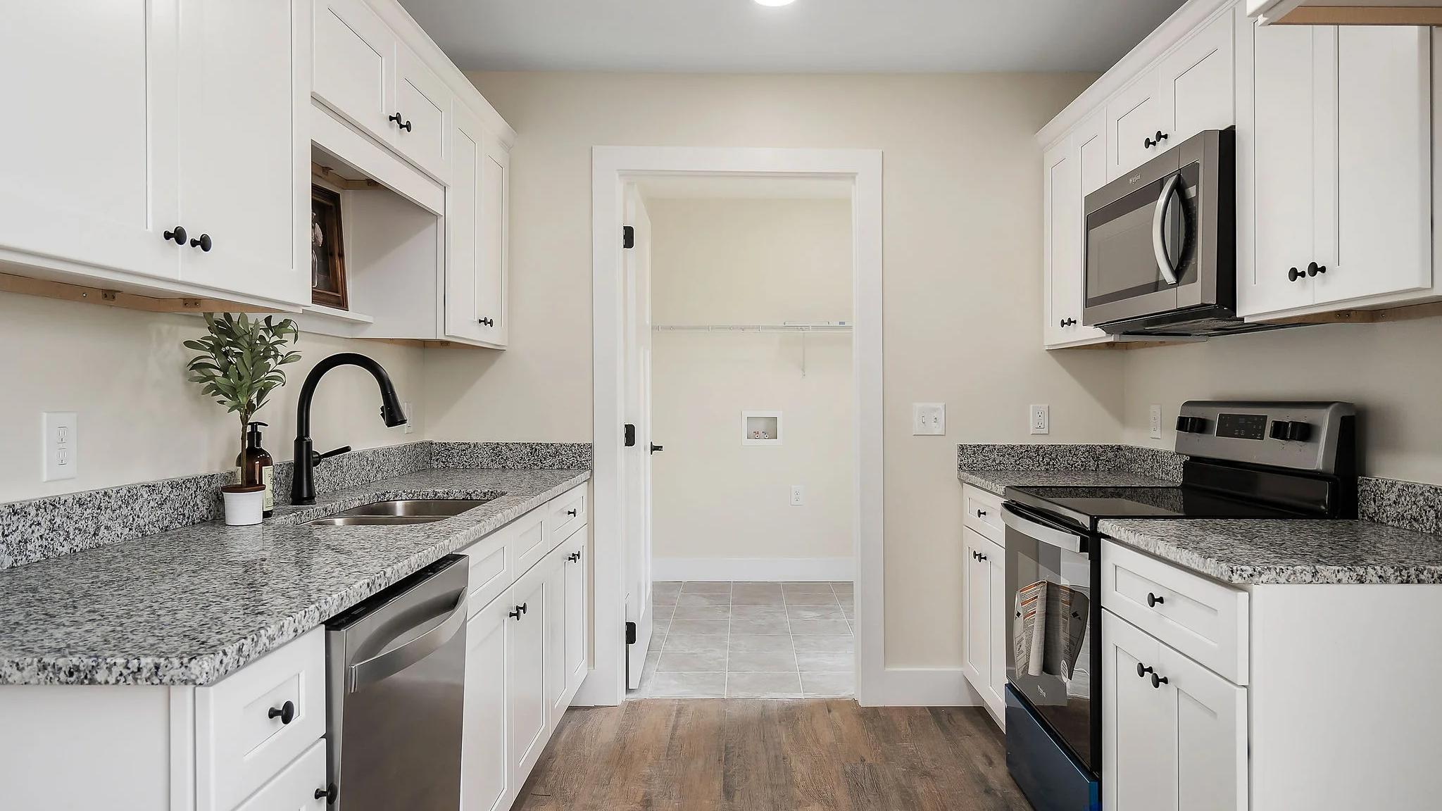 Side view of kitchen