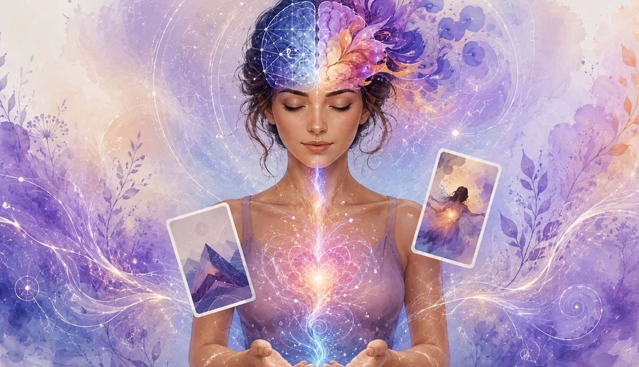 picture of a girl with cards