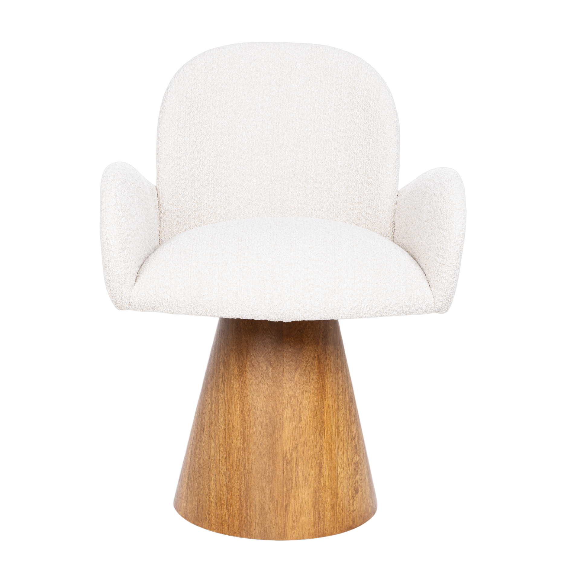 Silla Prima giratoria base de madera