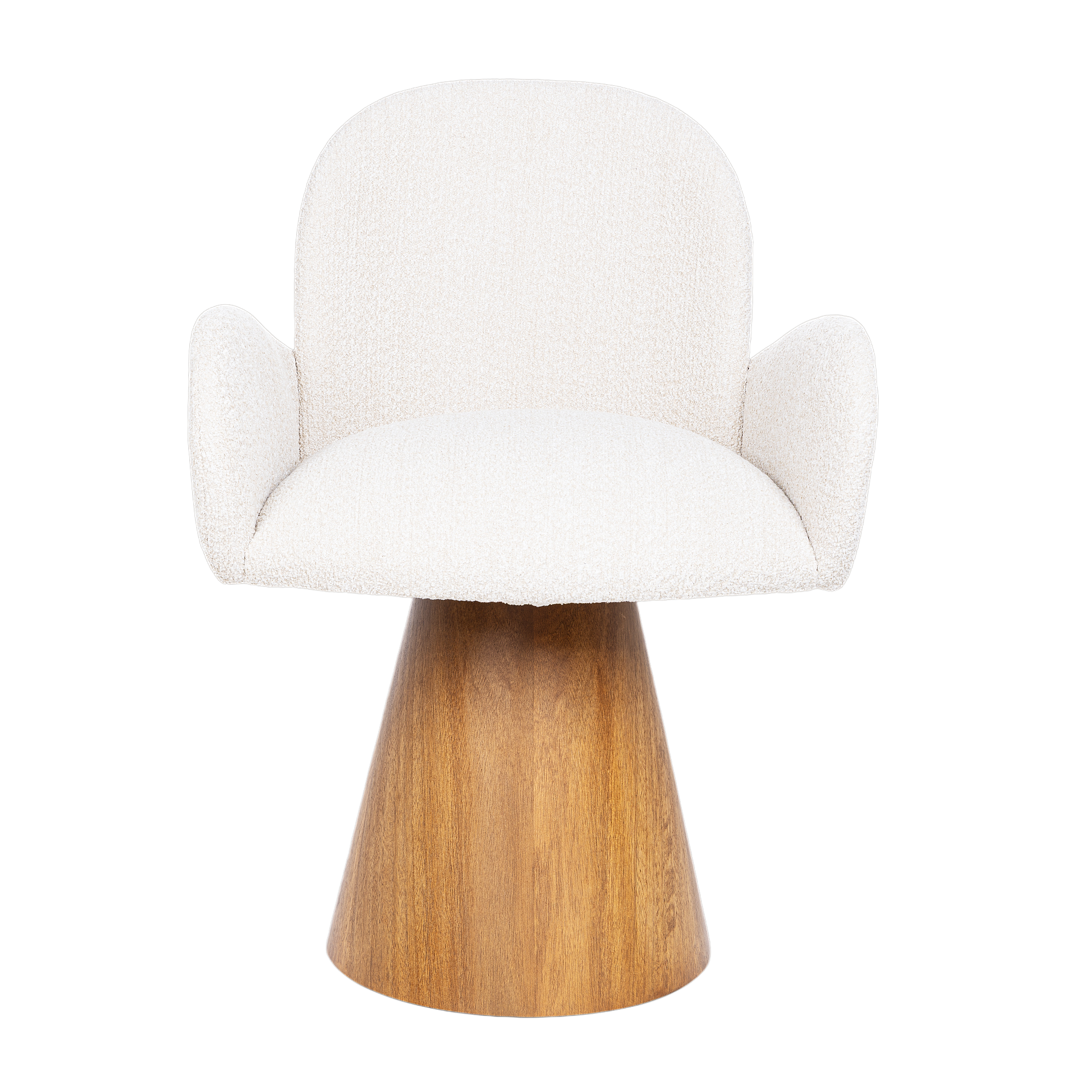 Silla Prima giratoria base de madera