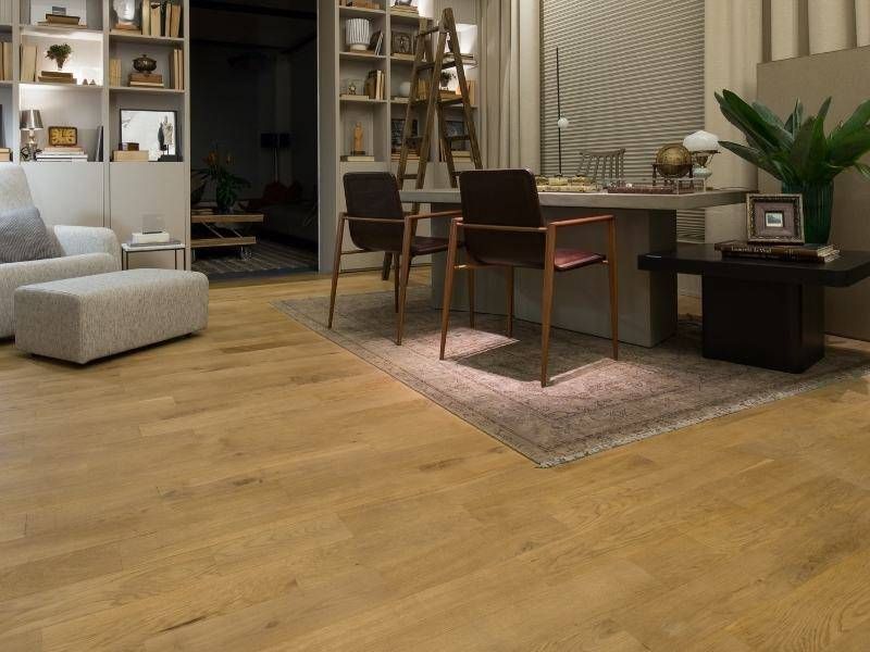 Piso de madera PF Sólido Carvalho Branco — Indusparquet