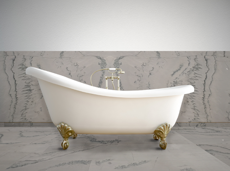 Cuarcita – Calacatta Quartz — el material en un ambiente